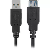 usb extension cable - Sharkoon 3m - 2xUSB3.0-A - 3 m - USB A - USB A - 3.2 Gen 1 (3.1 Gen 1) - Male connector / Female connector - Juodas - 2 nuotrauka