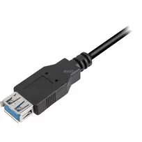 usb extension cable - Sharkoon 3m - 2xUSB3.0-A - 3 m - USB A - USB A - 3.2 Gen 1 (3.1 Gen 1) - Male connector / Female connector - Juodas - 3 nuotrauka