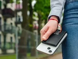power bank wireless - Tracer AirMag2 5000mAh PD20W+15W Mag, juodas - 5 nuotrauka