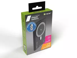 power bank wireless - Tracer AirMag2 5000mAh PD20W+15W Mag, juodas - 9 nuotrauka