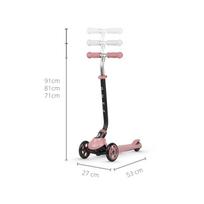 paspirtukas triratis - QPLAY SEMA 5in1, rožinis (Pink) - 5 nuotrauka