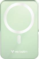 3 5v baterijos - Verbatim Charge 'n' Go Magnetic Wireless Power Bank with Stand, 10000mAh, Green - 7 nuotrauka