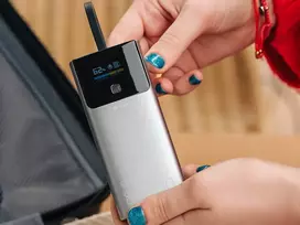 10000 power bank - Tracer Comet 10000mAh, PD+QC, ekranas, pilkas (grey) - 7 nuotrauka