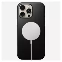 apple 16 pro max dekliukai - Nomad "Modern Leather Case iPhone 16 Pro Max" Juodas (Black) - 3 nuotrauka