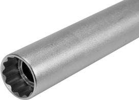 magnetines galvutes - Yato YT-38522, Prailginta galvutė žvakei 3/8" 16 mm (12-kamp) - 4 nuotrauka
