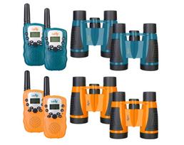 walkie talkie - Levenhuk LabZZ WTT10 racijų ir žiūronų rinkinys Mėlyna (Blue) - 11 nuotrauka