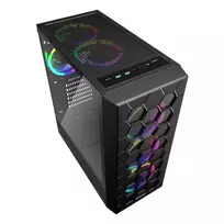 rgb korpuso - Sharkoon RGB HEX Black (Juodas) - 6 nuotrauka
