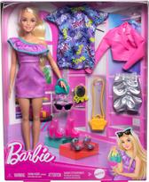 lele barbie - Mattel Barbie lėlė su vakarėlių mados priedais (HYT61) - 2 nuotrauka