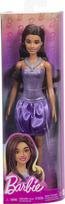 blizgi suknele - Mattel Barbie Fashionistas Madistė pūsta violetine suknele HYT92, 29 cm, Violetinė - 2 nuotrauka