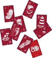 stalo zaidimas uno kortos - MATTEL GAMES kortų žaidimas UNO 80th Ruby Raudona (JGK30) - 3 nuotrauka