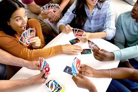 stalo zaidimas uno kortos - MATTEL GAMES kortų žaidimas UNO PARTY, JJV58 - 3 nuotrauka