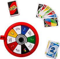 kortos - Mattel UNO SPIN stalo žaidimas (JGR00) - 4 nuotrauka