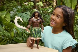lele princese - Žaislinė figūrėlė Mattel Disney Princess Moana Maui JLP17, ruda/žalia spalva (Brown/Green) - 2 nuotrauka