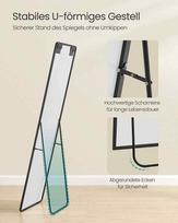 150 - Songmics Viso kūno veidrodis LFM031B01, 150 cm x 40 cm, juodas (Black) - 4 nuotrauka