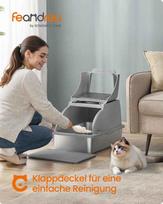 balandis - Feandrea katės tualetas, 61x41x36.5 cm, Pilkoji balandis (Dove Grey) - 7 nuotrauka