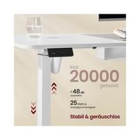 reguliuojamo aukscio stalai - VASAGLE Reguliuojamo aukščio stalas LSD264K01 140x160 cm Debesų Baltas (Matte White) - 3 nuotrauka