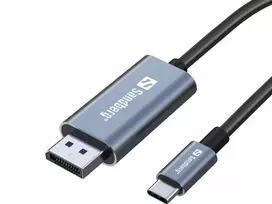 usb c i usb c 2m - Sandberg 136-51 USB-C į DisplayPort kabelis 2m Pilkas (Gray) - 4 nuotrauka