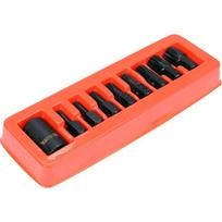 raktai - Yato YT-10663 smūginių antgalių rinkinys 1/2" (9 vnt.) - 3 nuotrauka