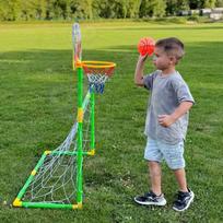 woopie krepsinio rinkinys - WOOPIE 2in1 krepšinio ir futbolo vartų rinkinys + kamuoliai - 8 nuotrauka