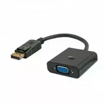 vga kabelis - Savio Adapter Displayport / VGA Black - 3 nuotrauka