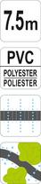 laistymo zarna 16mm - Žarna laistymui lašelinė PVC 7.5m Flo 89370 - 2 nuotrauka