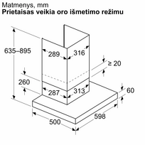 gartraukis 60 cm - Bosch DWB63BC30 sieninis gartraukis Nerūdijantis plienas (Stainless steel) - 5 nuotrauka