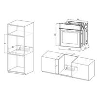 rotacinis - MPM MPM-63-BO-30 įmontuojama elektrinė orkaitė juoda - 2 nuotrauka