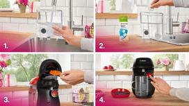 kapsuliniai kavos aparatai - Bosch Tassimo TAS103E Juodas (Black) - 3 nuotrauka