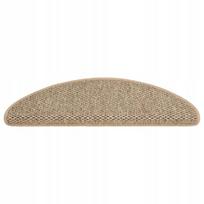 lipnus kilimelis - vidaXL Lipnūs laiptų kilimėliai, 15vnt., smėlio (Beige), 65x21x4 cm - 2 nuotrauka