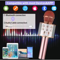 balso mikrofonai - Malplay žaislinis karaoke bluetooth mikrofonas - 3 nuotrauka