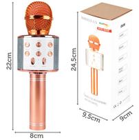 balso mikrofonai - Malplay žaislinis karaoke bluetooth mikrofonas - 9 nuotrauka
