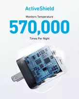 telefonu pakrovejai - Anker 323 33W Sieninis įkroviklis 1xUSB-A + 1xUSB-C Juodas (Black) - 2 nuotrauka