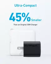 telefonu pakrovejai - Anker 323 33W Sieninis įkroviklis 1xUSB-A + 1xUSB-C Juodas (Black) - 6 nuotrauka