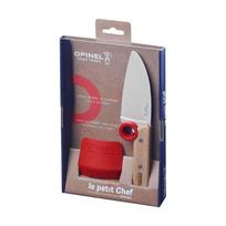 virtuviniai peiliai - Opinel Le Petit Chef Vaikiškas virtuvinis peilis su pirštų apsauga - 4 nuotrauka