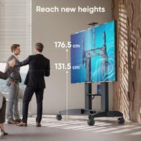 laikiklis 200x200 - TV SET ACC MOBILE STAND/70-110" BLACK TS2821-B ONKRON - 3 nuotrauka