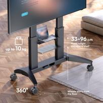 laikiklis 200x200 - TV SET ACC MOBILE STAND/70-110" BLACK TS2821-B ONKRON - 9 nuotrauka