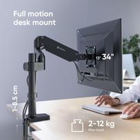 stalo monitoriaus laikiklis - MONITOR ACC WALL MOUNT/13-34" BLACK G75-B ONKRON - 3 nuotrauka