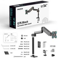 stalo monitoriaus laikiklis - MONITOR ACC WALL MOUNT/13-34" BLACK G75-B ONKRON - 4 nuotrauka