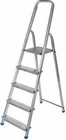 AWTools AW23021 vienpusės buitinės kopėčios su platforma, 5 pakopų, 150 kg