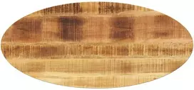 Stalviršis, 110x40x2,5cm, mango medienos masyvas, ovalo formos