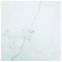 Stalviršis, baltas, 80x80cm, grūdintas stiklas, 6mm