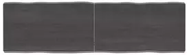 Stalviršis, tamsiai ruda, 140x40x(2-6) cm, medienos masyvas