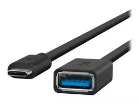 usb 3.2 type c - Kabelis Belkin, USB Type-C male / USB 3.0 A female, 0.14 m - 4 nuotrauka
