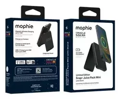 mini power bank - Mophie Snap+ Powerstation Mini Stand 5000mAh, juodas (black) - 4 nuotrauka