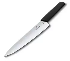 peiliai swiss - Victorinox Swiss Modern Carving peilis Juodas (Black) 22 cm - 2 nuotrauka