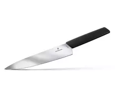peiliai swiss - Victorinox Swiss Modern Carving peilis Juodas (Black) 22 cm - 4 nuotrauka