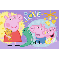 peppa pig puzzle - Trefl Peppa Pig Happy Piggy 17414, 60 det. - 2 nuotrauka