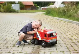 zaisline masina - LENA GIGA TRUCK gaisrinė mašina Actros, raudona (Red) - 3 nuotrauka