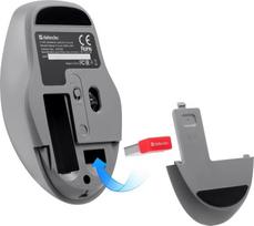 silent mouse - Defender FEAM MM-296 RF Silent Mėtinė (Mint) - 5 nuotrauka