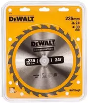 dewalt diskas - Pjovimo diskas medienai DeWalt DT1954-QZ; 235x30 mm; Z24 - 2 nuotrauka